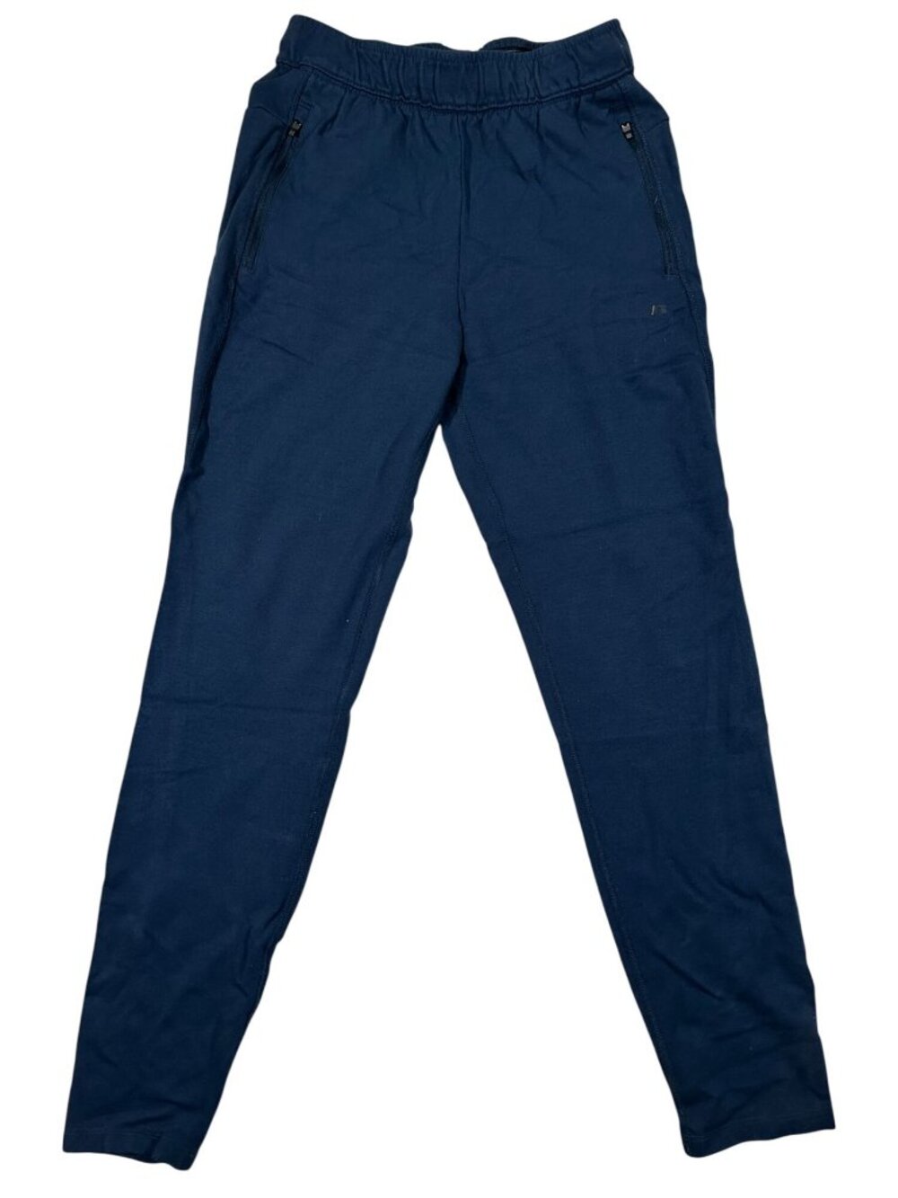 Russell Mens Jogger Pants Size Small Navy Blue Stretchy Tapered Lightweight Fit